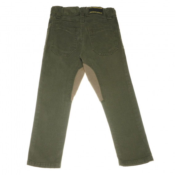 Pantaloni de bumbac pentru băieți, verzi La Martina 161086 2