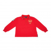 Bluză de bumbac cu mâneci lungi pentru băieți, roșie La Martina 161104 