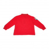 Bluză de bumbac cu mâneci lungi pentru băieți, roșie La Martina 161105 2