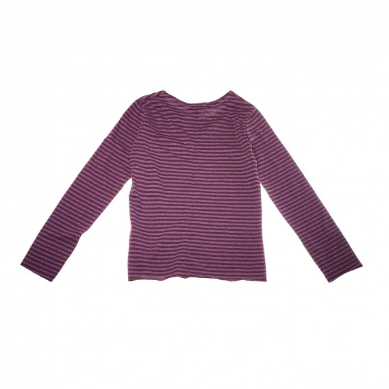 Bluză de bumbac cu mâneci lungi pentru fete, în violet Levi's 161121 2
