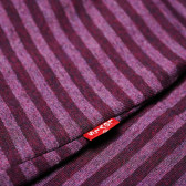 Bluză de bumbac cu mâneci lungi pentru fete, în violet Levi's 161122 3
