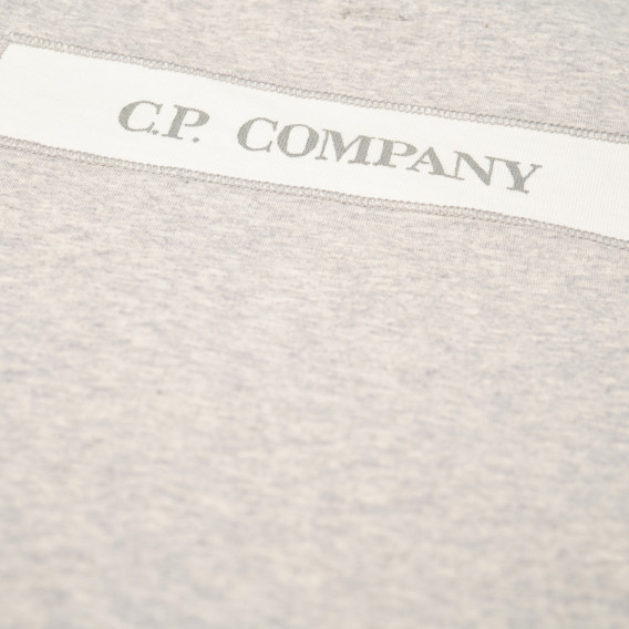 Tricou din bumbac pentru băieți, gri deschis C.P. Company 161133 3