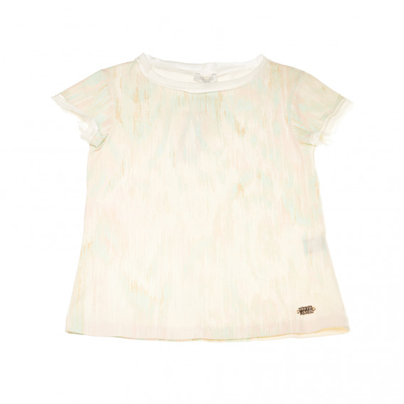 Tricou de bumbac pentru fete, multicolor Roberto Cavalli 161134 