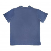 Tricou din bumbac pentru băieți, albastru cu imprimeu galben Gant 161154 2