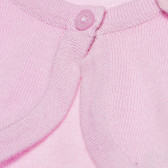 Bolero din bumbac cu fundă roz, pentru fete Benetton 161282 2