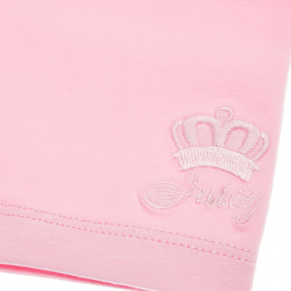 Pantaloni din bumbac pentru fete, în roz Juicy Couture 161363 4