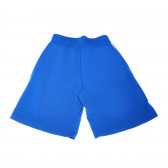 Pantaloni scurți din bumbac, cu logo, pentru băieți, albastru Benetton 161371 2