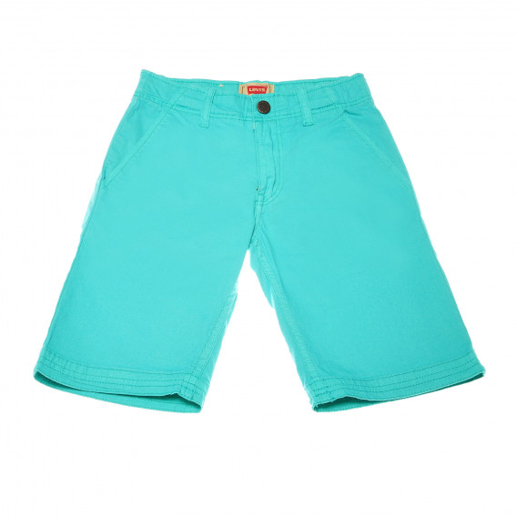 Pantaloni scurți de culoare albastru-verde, pentru băieți Levi's 161422 
