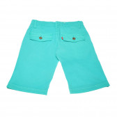 Pantaloni scurți de culoare albastru-verde, pentru băieți Levi's 161424 2