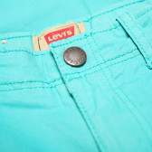 Pantaloni scurți de culoare albastru-verde, pentru băieți Levi's 161425 3