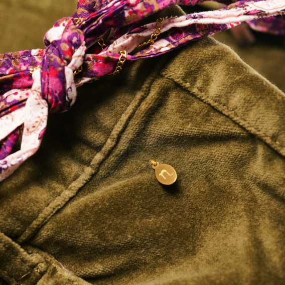 Pantaloni scurți din bumbac pentru fete, verzi Naf Naf 161481 4