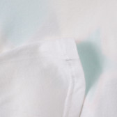 Bluză albă din bumbac pentru fete Benetton 161933 3