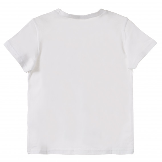 Tricou din bumbac cu imprimeu de craniu și accente nautice pentru un băiat Benetton 161948 4