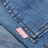 Pantaloni din denim cu efect purtat, pentru fete Roberto Cavalli 161956 3