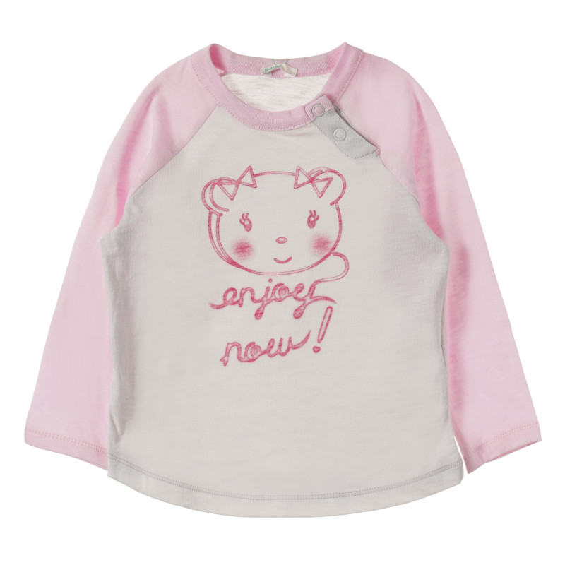 Bluză cu mânecă lungă pentru copii, roz  162019