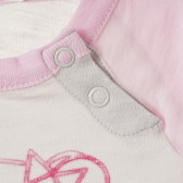 Bluză cu mânecă lungă pentru copii, roz Benetton 162022 5