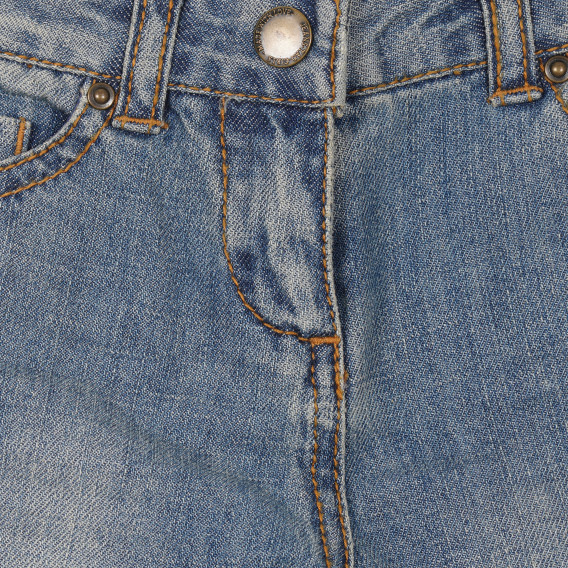 Jeans pentru fete, albaștri cu efect de uzură Tape a l'oeil 162046 6