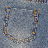 Jeans pentru fete, albaștri cu efect de uzură Tape a l'oeil 162047 7