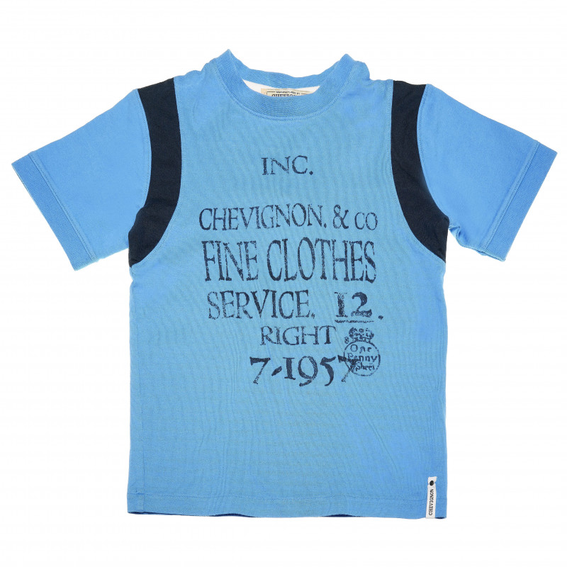 Tricou din bumbac pentru băieți, în albastru  162123