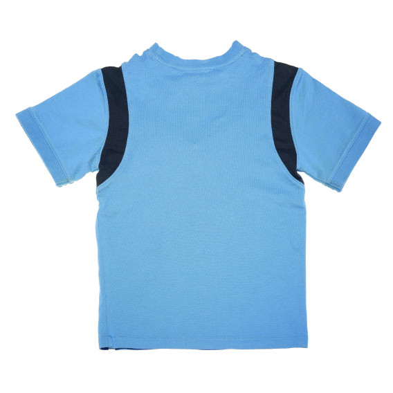 Tricou din bumbac pentru băieți, în albastru Chevignon 162124 2