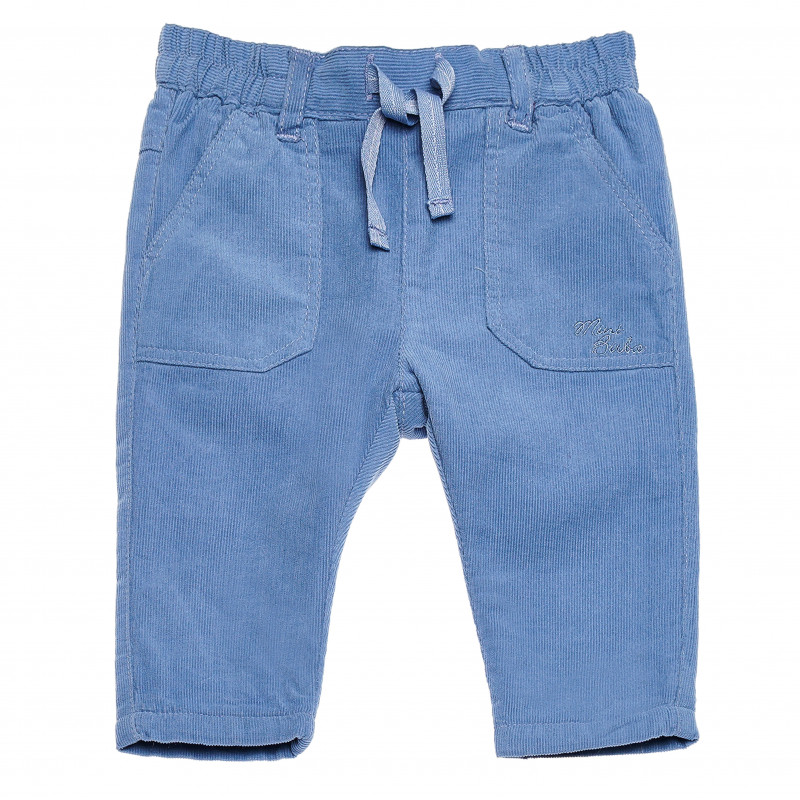 Pantaloni din bumbac, albastru, pentru bebeluși, băieți   162733
