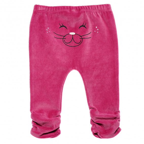 Pantaloni sport pentru bebeluși, roz pentru fete  Idexe 162912 2