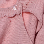 Cardigan din bumbac pentru fetițe, roz Idexe 162991 4