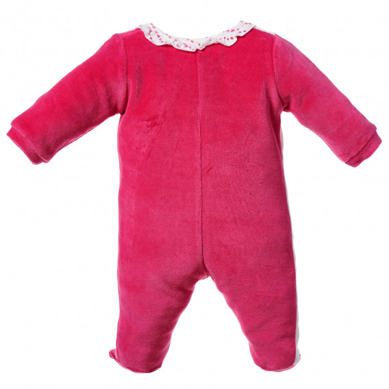 Salopetă pentru bebeluși, roz și alb Birba 163238 4