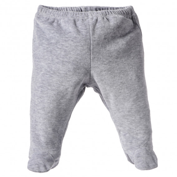 Pantaloni gri cu botoșei, pentru bebeluși Birba 163504 