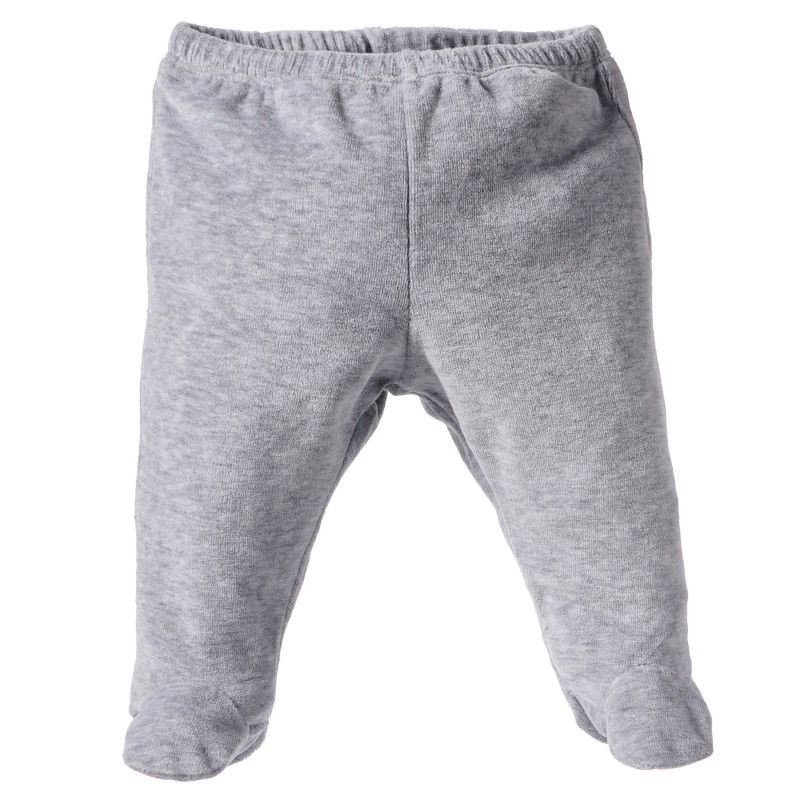 Pantaloni gri cu botoșei, pentru bebeluși  163504