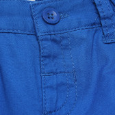 Pantaloni cu trei buzunare, pe albastru, din bumbac, pentru băieți Benetton 163544 2