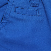 Pantaloni cu trei buzunare, pe albastru, din bumbac, pentru băieți Benetton 163545 3