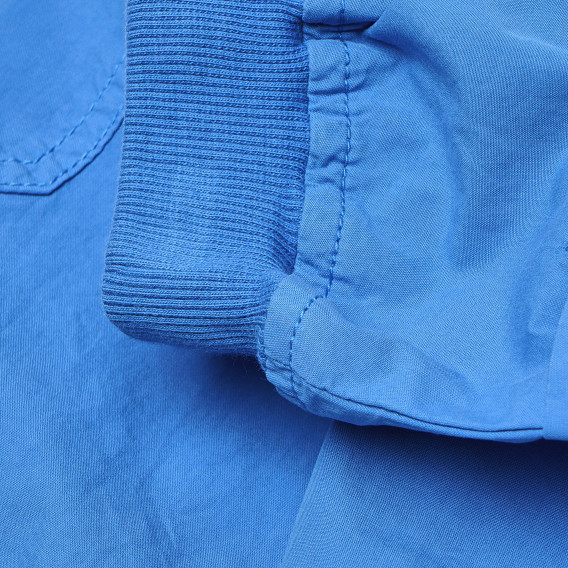 Pantaloni de bumbac albastru cu talie elastică, pentru băieți Benetton 163586 4