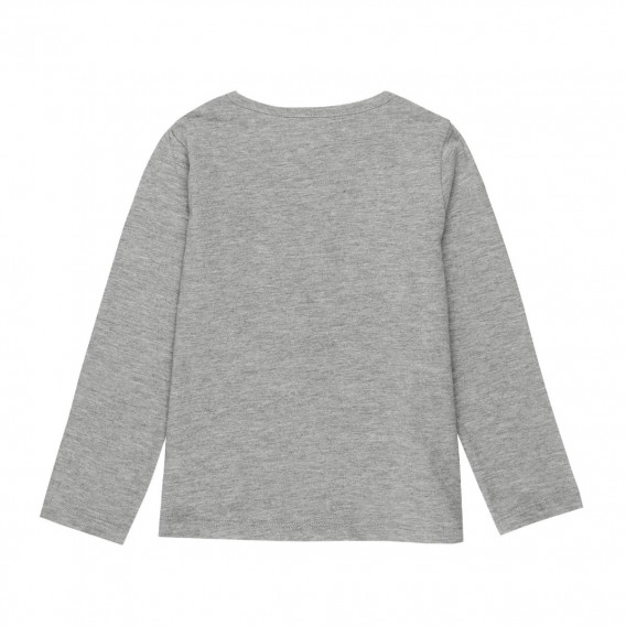Bluză gri cu mânecă lungă cu imprimeu multicolor pentru fete Boboli 16362 1