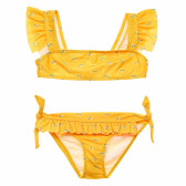 Costum de baie galben, din două piese - pentru fete  ZY 163751 