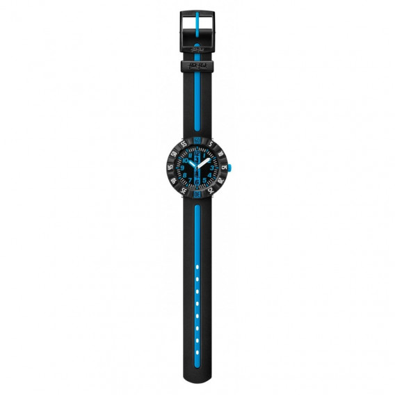 Ceas de mână pentru băieți, cu dungi albastre Swatch 16376 