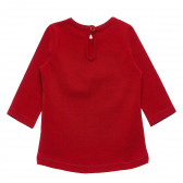 Bluză cu mânecă lungă - roșie pentru fete Benetton 163802 4