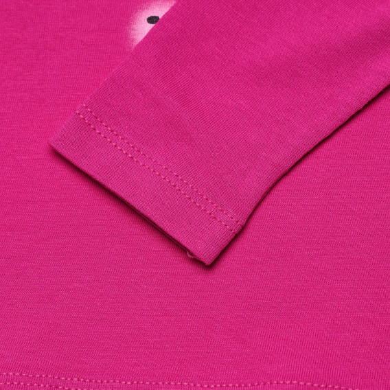 Bluză cu mâneci lungi violet cu imprimeu de iepuraș pentru fete Benetton 163830 3