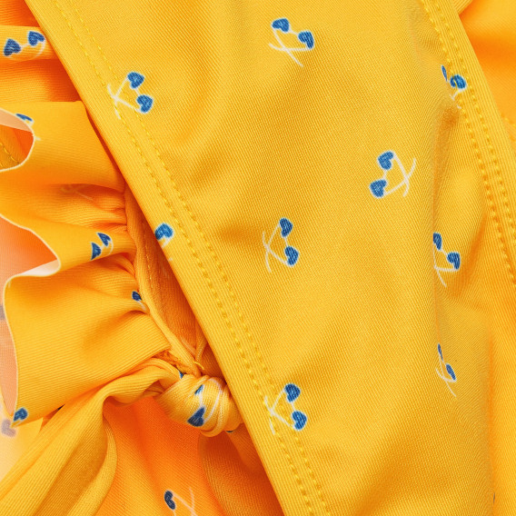 Costum de baie galben, din două piese - pentru fete  ZY 163844 5