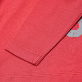Bluză din bumbac cu mâneci lungi coral pentru fete Benetton 163851 4