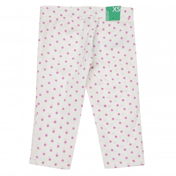Pantaloni multicolori cu buline, pentru fete Benetton 163874 4