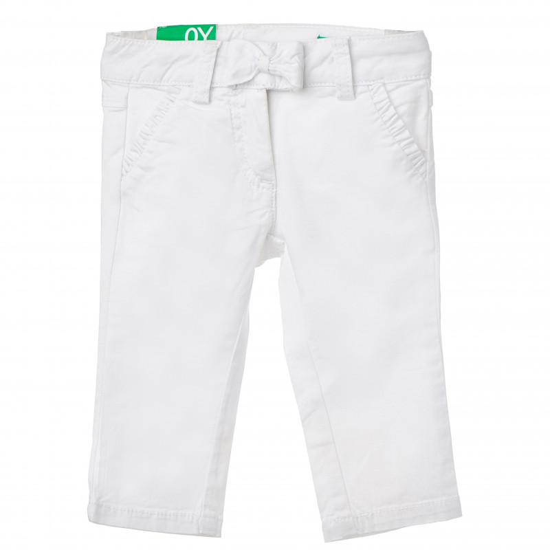 Pantaloni în alb pentru fete  163876