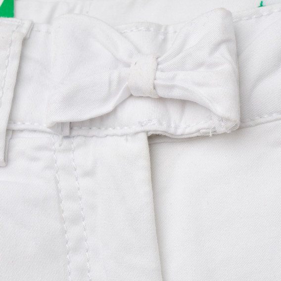 Pantaloni în alb pentru fete Benetton 163878 2