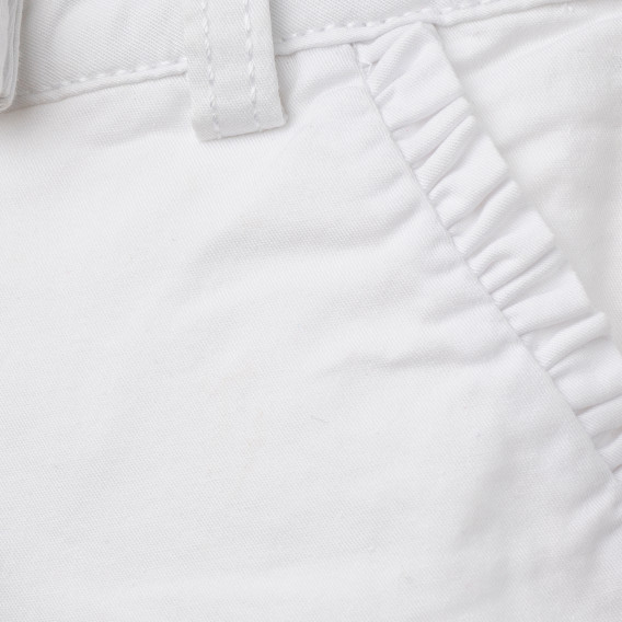 Pantaloni în alb pentru fete Benetton 163881 3