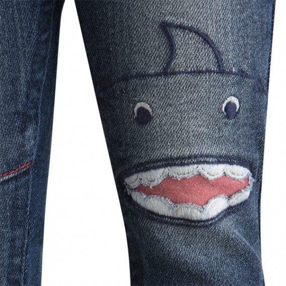 Jeans cu un imprimeu de monstru distractiv pentru băieți Tuc Tuc 1646 3
