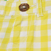 Pantaloni scurți cu imprimeu în carouri, pentru o fată, multicolor Benetton 164816 4