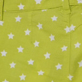 Pantaloni scurți cu imprimeu steluțe, pentru o fată, multicolor Benetton 164830 2