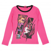 Pijamale din bumbac, două piese, pentru fete, roz Monster High 164835 6