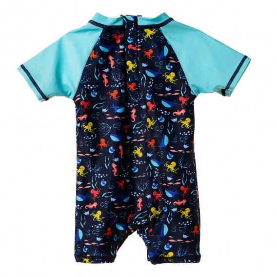 Costum de baie pentru bebelusi, multicolor cu imprimeu caracatiță ZY 165028 3
