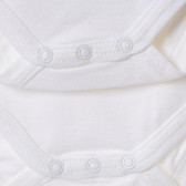 Set de bumbac, din două body-uri albe, pentru bebeluși  Chicco 165083 3